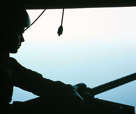 A gunner's work area