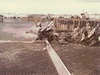 Remains of 34 after May 68 rocket attack.