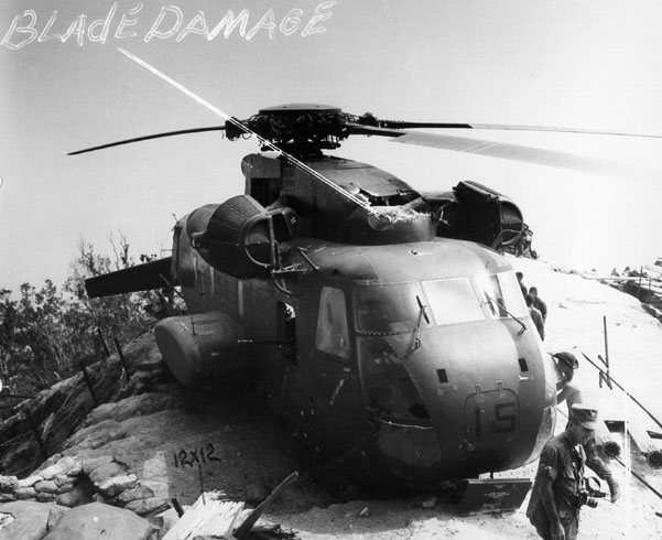 CH-53 Crash, Front View