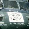 A CH-53 nose with "Charlie's Block Heads" on it