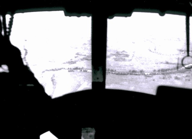 Huey cockpit view