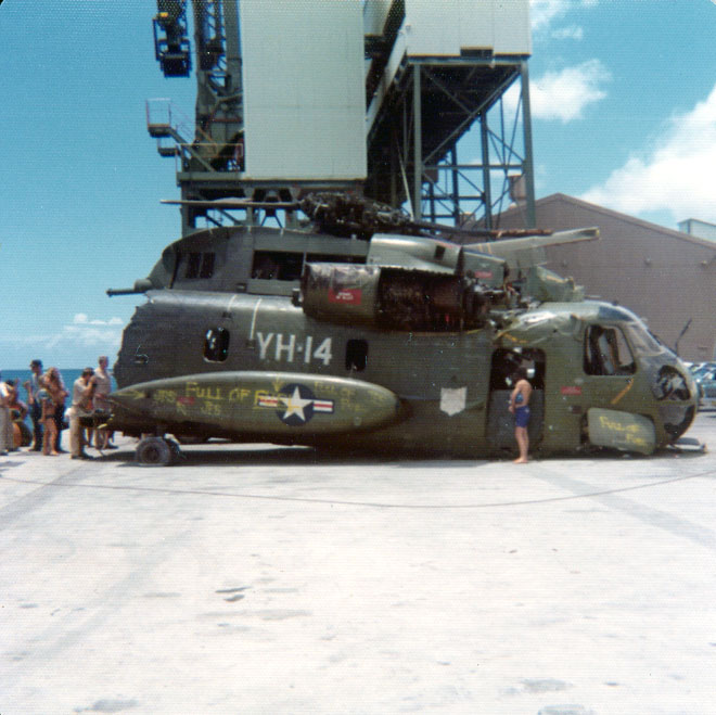YH14 wreck aboard Navy Ship in Hawaii.