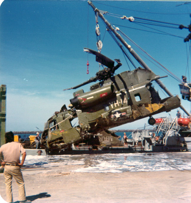 YH14 wreck aboard Navy Ship in Hawaii.