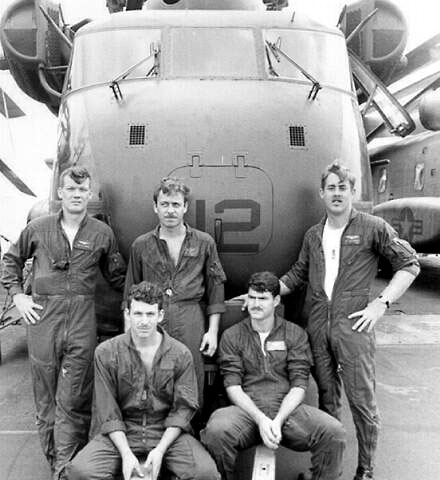 A HMH-463 Crew on the USS Hancock