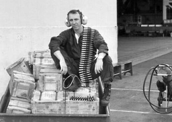 A Cart Loaded with 50cal Ammo