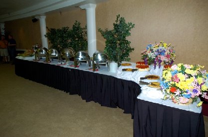 Buffet table