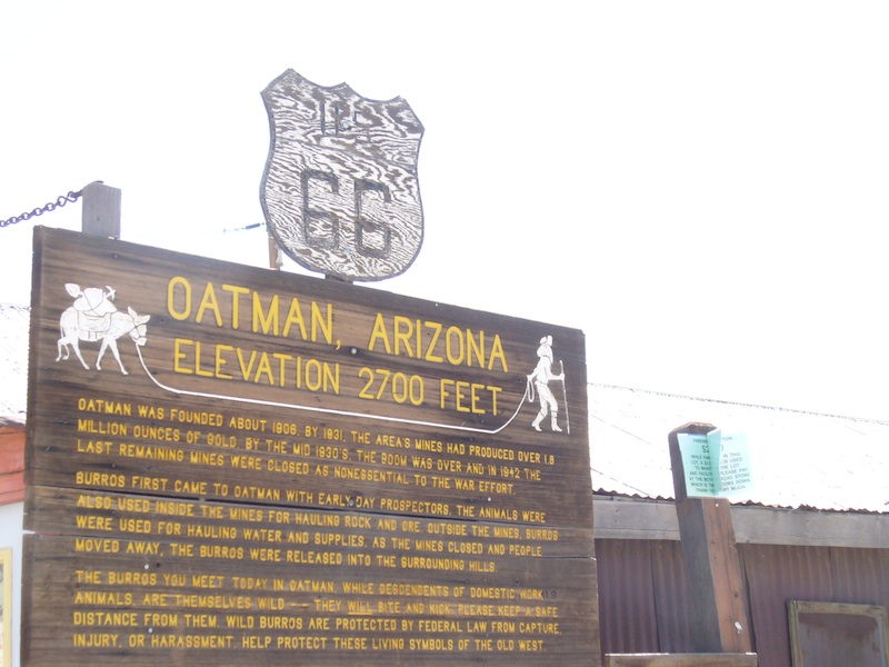 Oatman sign