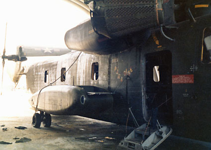 From the Maintenance Hangar, Looking Past a CH-53