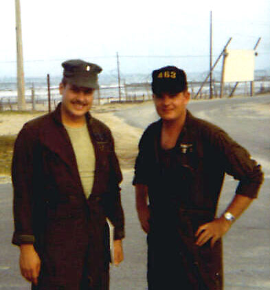 Two HMH-463 Lieutenants